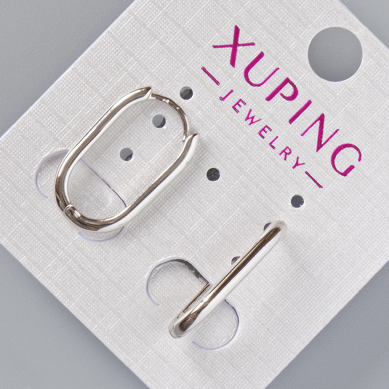 Сережки Xuping, діаметр 20х2мм+-, родій