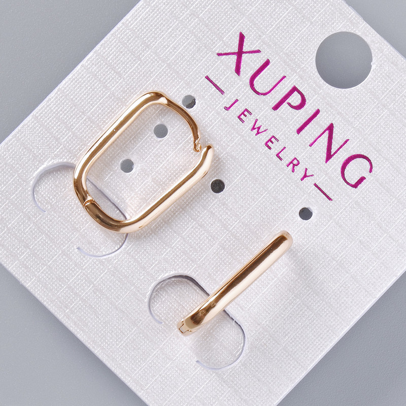 Сережки Xuping, діаметр 17х2, 5мм+-, позолота 18К