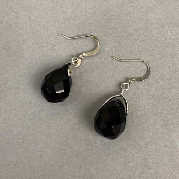 Сережки Чеський кришталь, довжина 35мм +