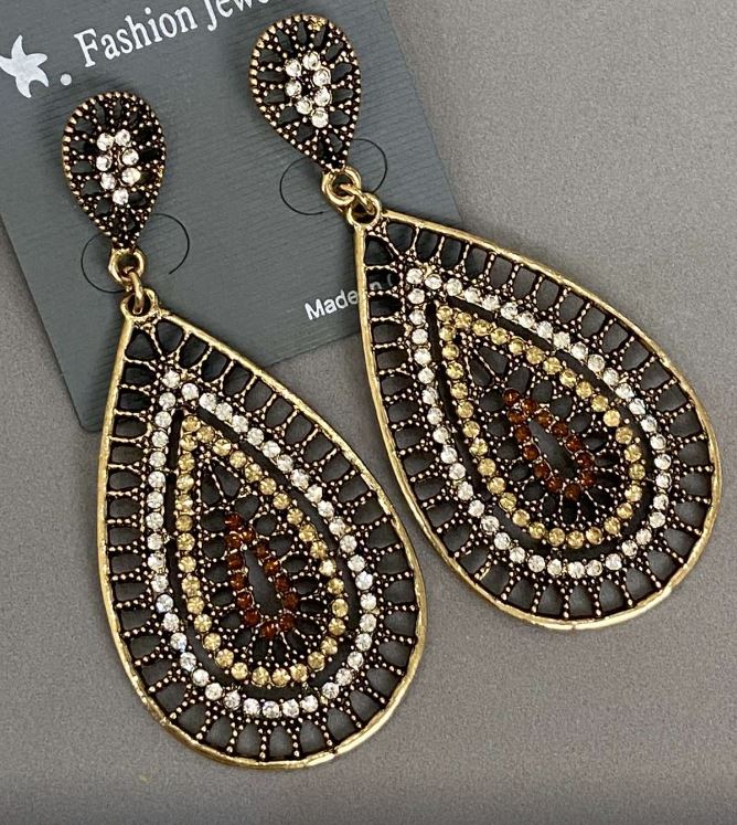 Сережки вечірні довгі, довжина 7, 5 см