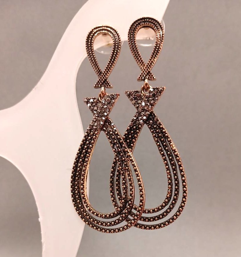 Сережки вечірні довгі, довжина 6, 5 см