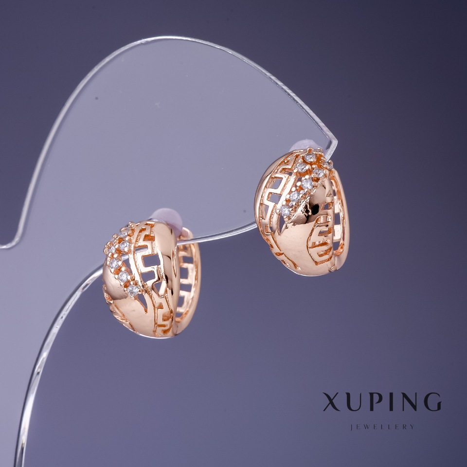Сережки Xuping 15х9мм "позолота 18К"