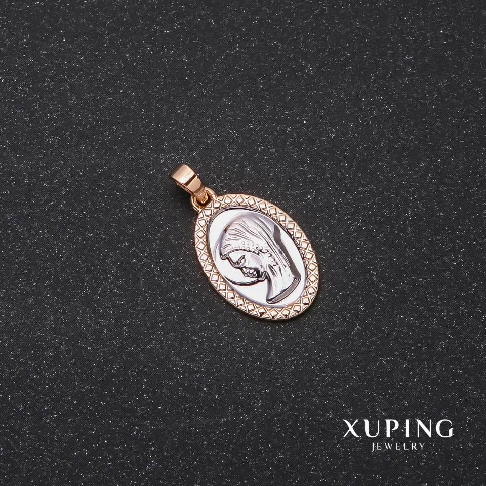 Кулон Xuping "Лік" 13х20х25мм Родій, Позолота 18к