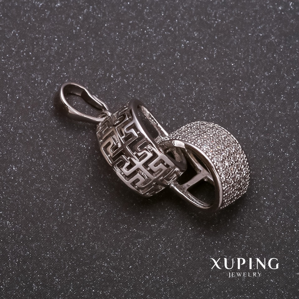 Кулон Xuping з каменем 15х23х30мм родій