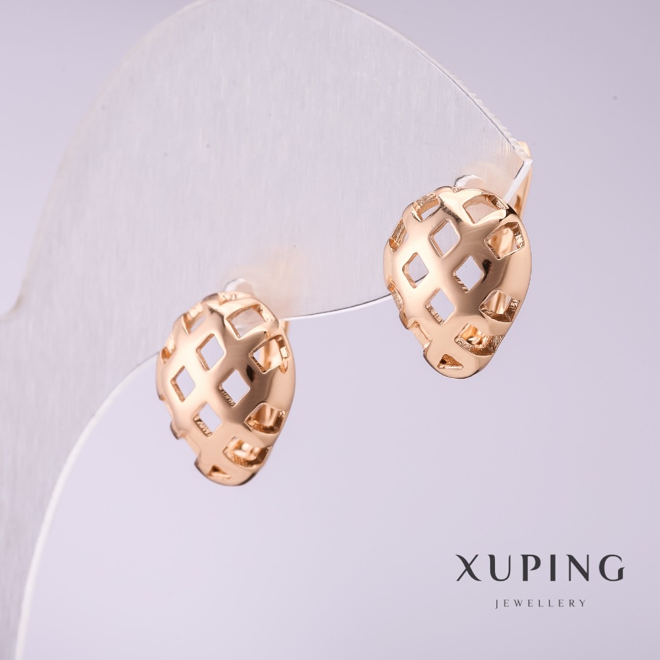 Сережки Xuping 10х14мм позолота