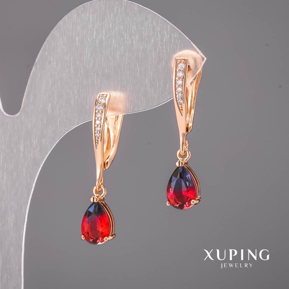 Сережки Xuping хамелеони 6х30мм Позолота 18К