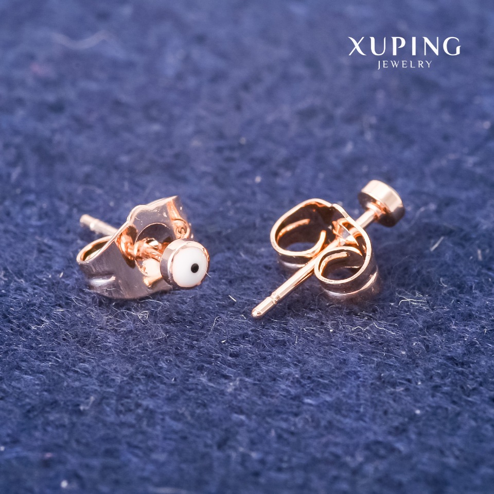 Сережки Xuping Сережки пусети кульчики Око 3мм Позолота 18К
