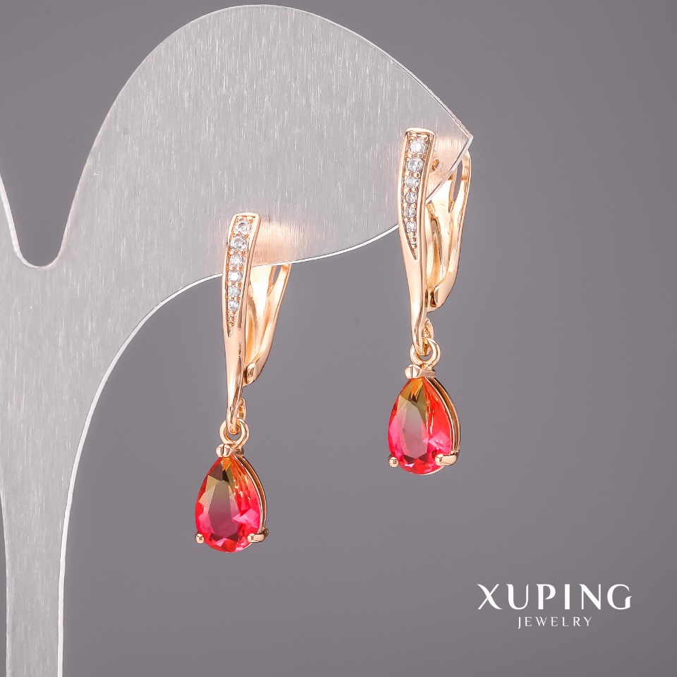 Сережки Xuping хамелеони 6х30мм Позолота 18К