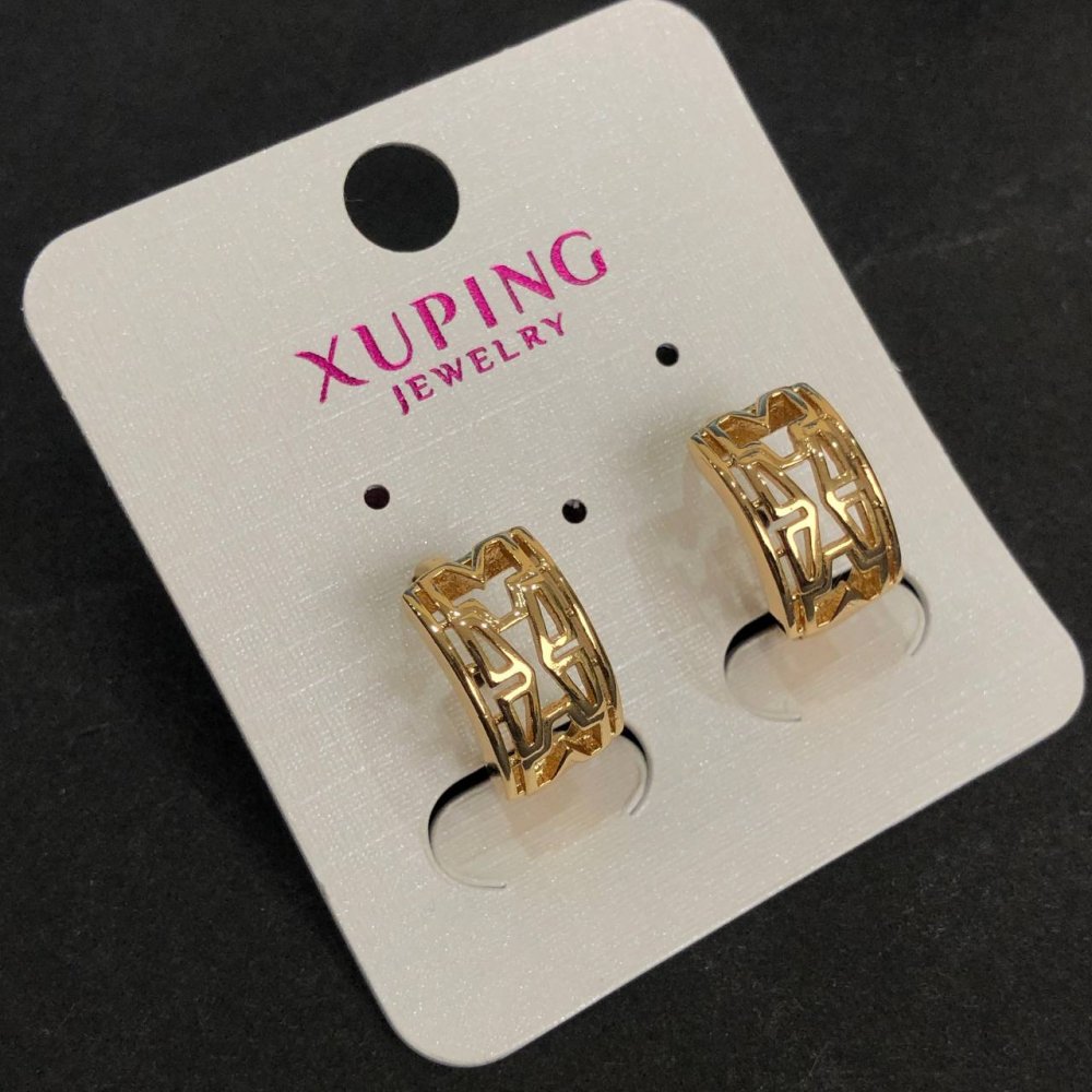 Сережки Xuping Позолота 18К 15х8мм +